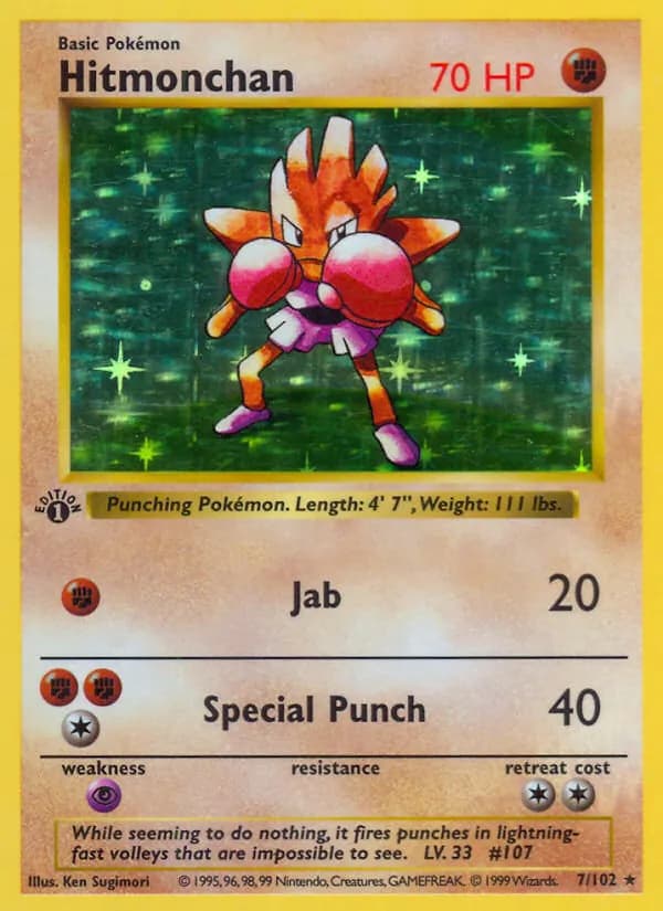 Pokémon — Hitmonchan — Base Set