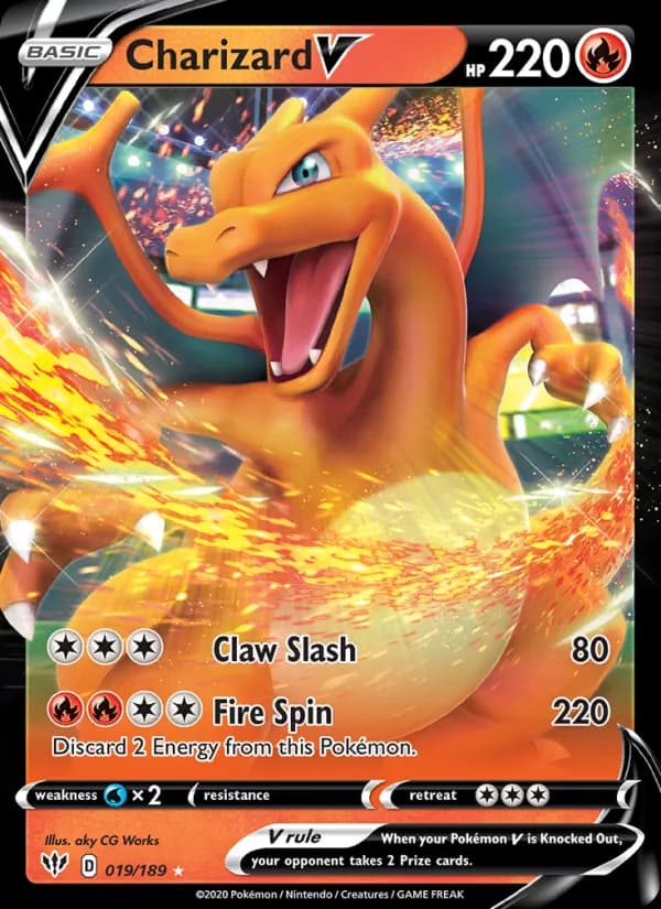 Pokémon — Charizard V — Darkness Ablaze