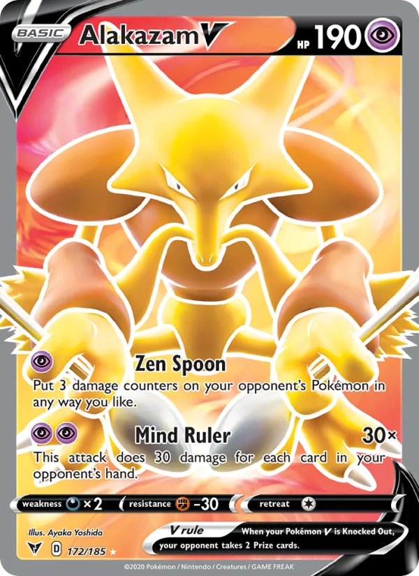 Pokémon — Alakazam V — Vivid Voltage