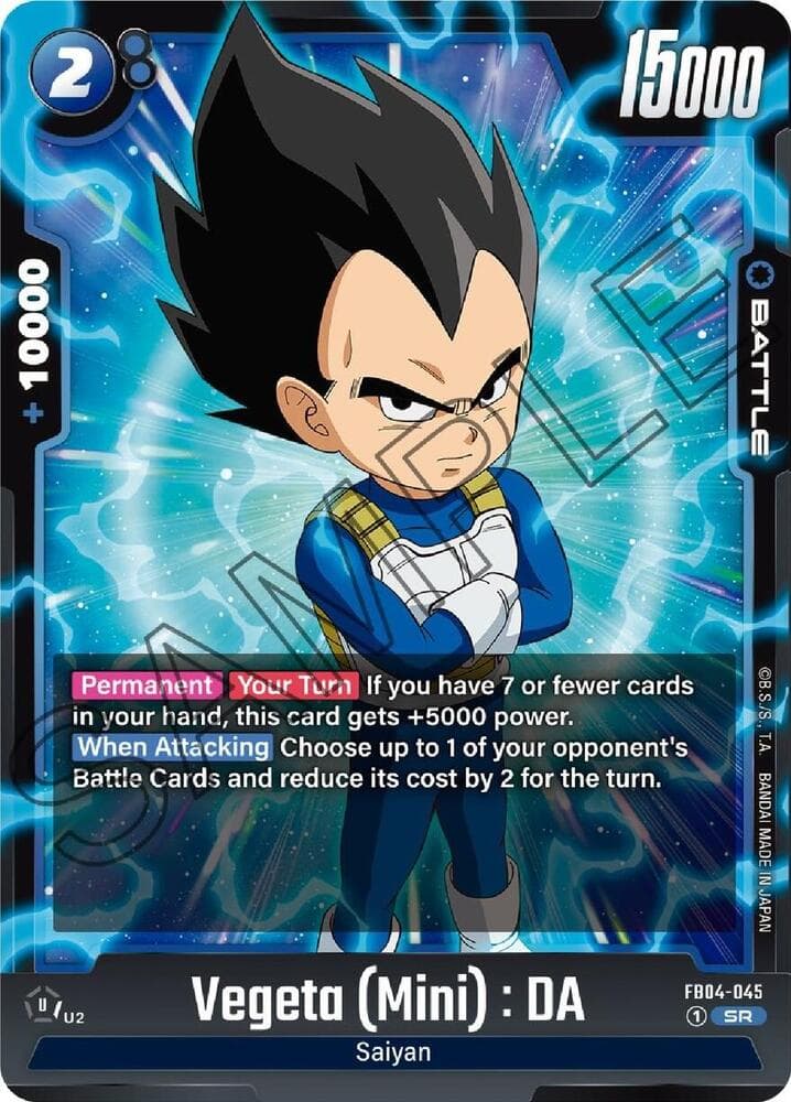 Dragon Ball Fusion World — Vegeta (Mini) : DA — Ultra Limit