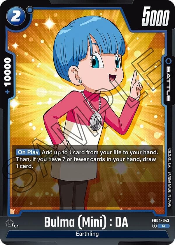 Dragon Ball Fusion World — Bulma (Mini) : DA — Ultra Limit