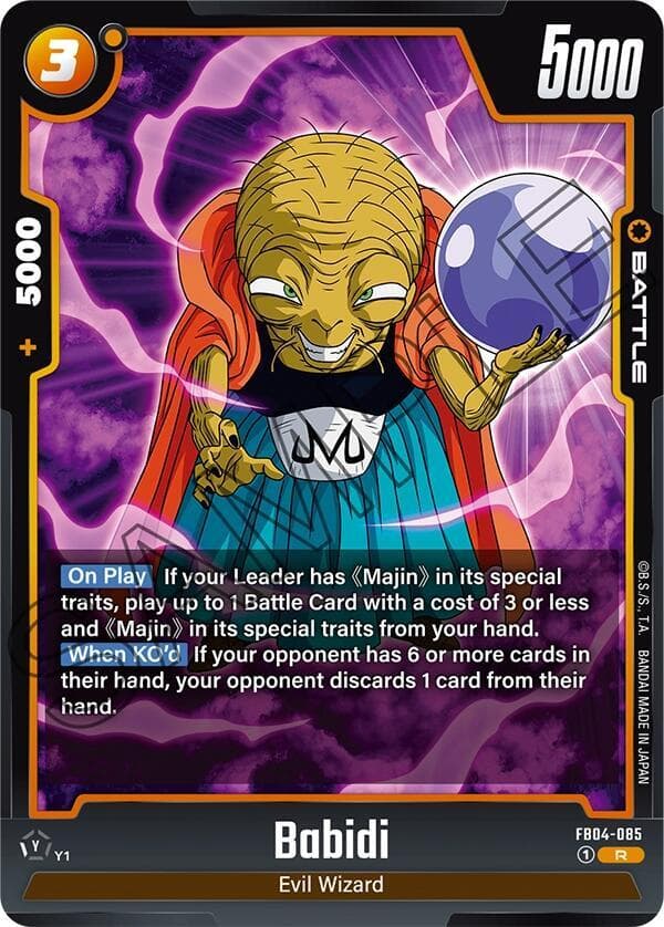 Dragon Ball Fusion World — Babidi — Ultra Limit