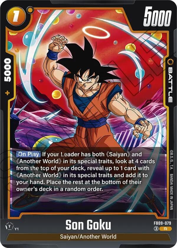 Dragon Ball Fusion World — Son Goku - FB09-079 — Dual Evolution