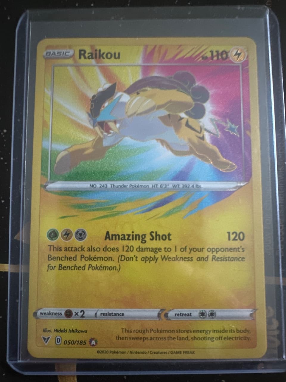 Pokémon Raikou 50/185 — Vivid Voltage, Near Mint