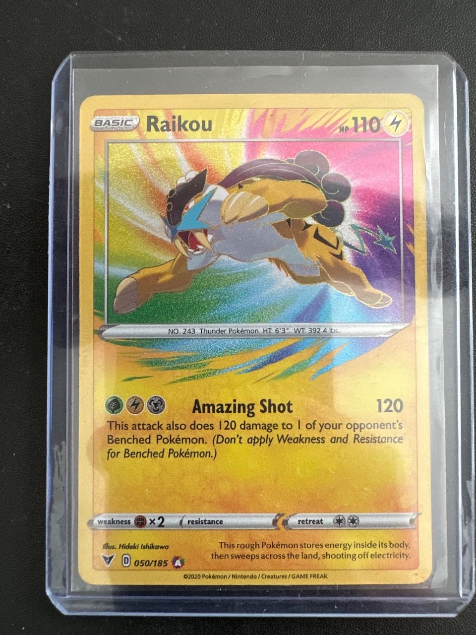 Pokémon Raikou 50/185 — Vivid Voltage, Near Mint
