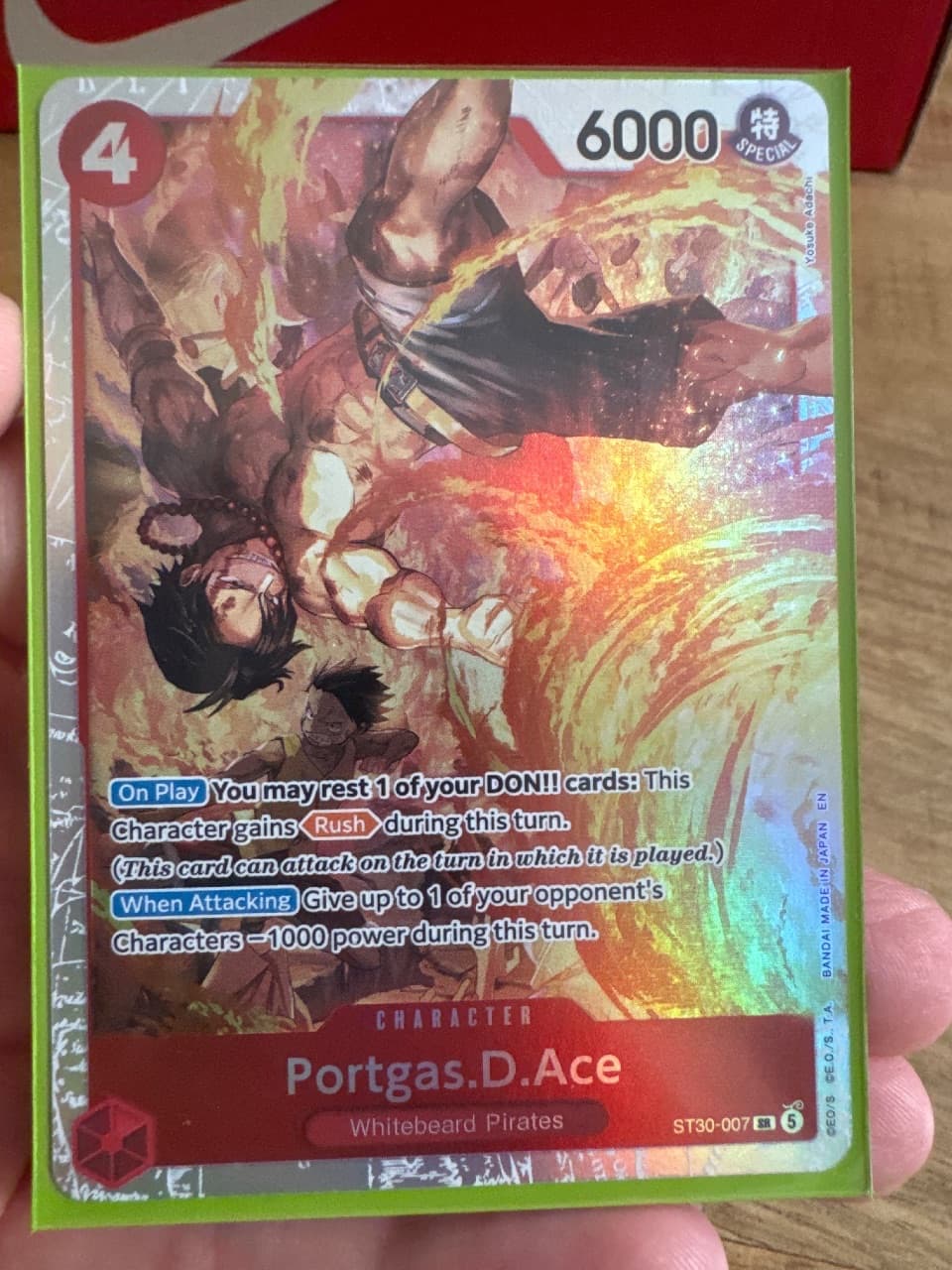 One Piece Portgas.D.Ace (007) ST30-007 — Starter Deck EX: Luffy & Ace, Mint