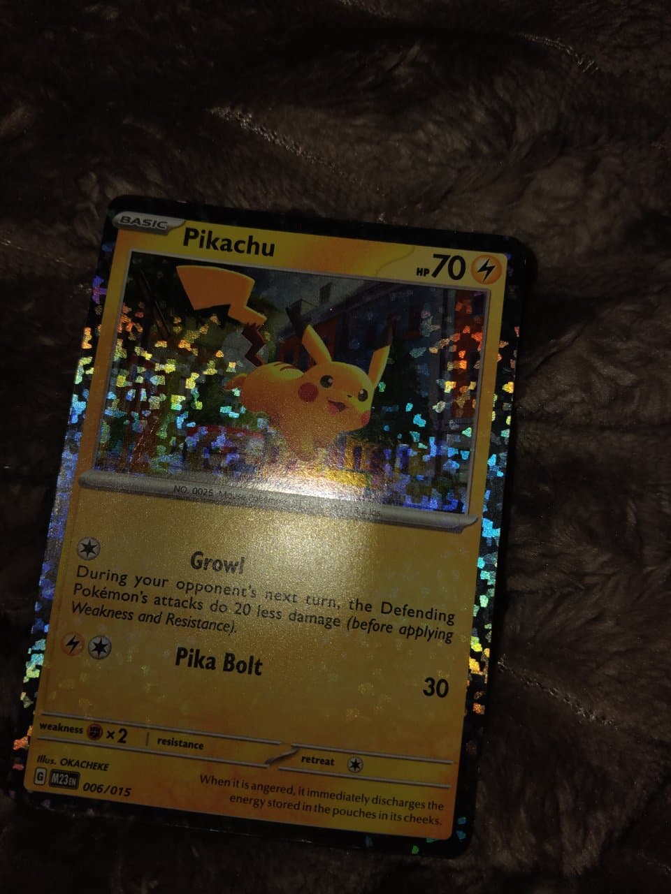 Pokémon Pikachu 6/15 — McDonald's Collection 2023, Damaged