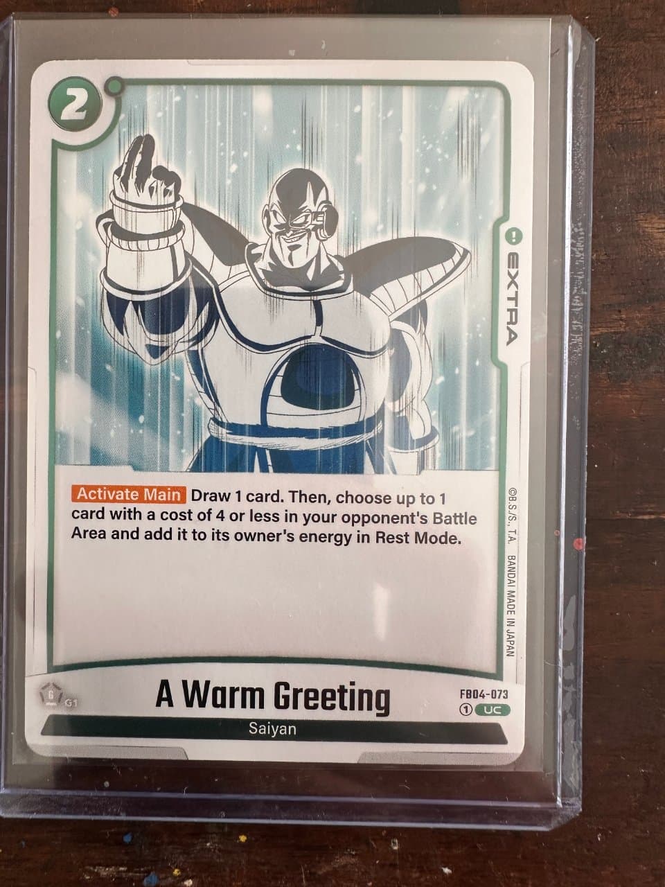 Dragon Ball Fusion World A Warm Greeting FB04-073 — Ultra Limit, Mint