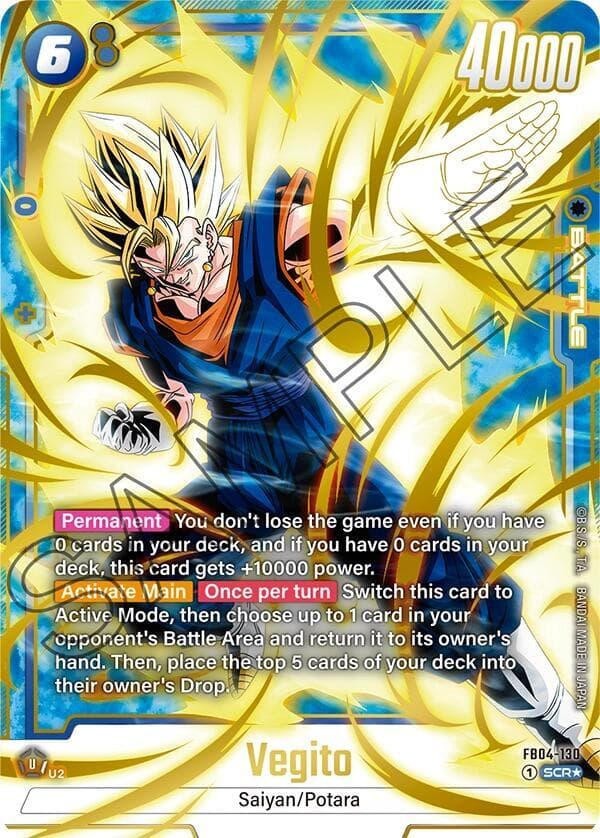 Dragon Ball Fusion World — Vegito - FB04-130 (Alternate Art) — Ultra Limit